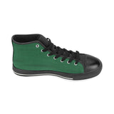 Green Water High Top Canvas Women's Shoes/Large Size (Model 017)