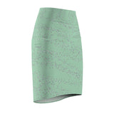 Fringy Glitter Squiggle Women's Pencil Skirt