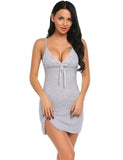 Women's Cotton Nightgown Sleeveless Strap Sleepwear Lounge Night Dress