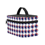 Red White Blue Houndstooth Lunch Bag/Large (Model 1658)