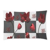 Burnt Crimson Flora 3-Piece Bedding Set