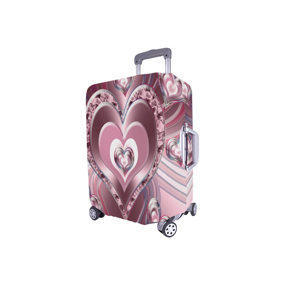 River Flowing Hearts Luggage Cover/Small 24'' x 20''