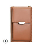 Women PU Leather Phone Card Holders Wallet Handbag Purse Clutch Messenger Straps