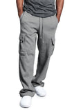 Men's Sportswear Sweatpants Loose Elastic Waist Brand Trousers Cotton Breathable Pants