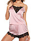 Women's Lace Satin & Silk Suits Nightwear Solid Colors Square Neck