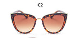 Women Vintage Cat Eye Designer Cute Eyewear Sunglasses