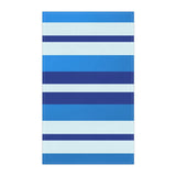 Azure Blue Radiance Stripes Kitchen Towel