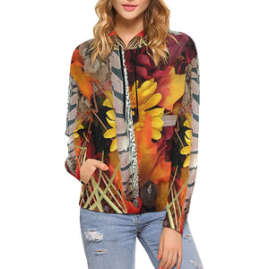 Autumn Blends All Over Print Hoodie (for Women)