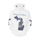 Michigan Water Wave All Over Print Hoodie (for Women)