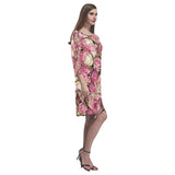 Your Pink Roses Rhea Loose Round Neck Dress(Model D22)