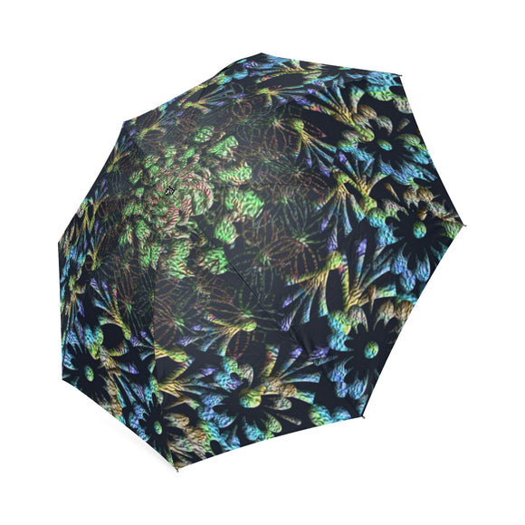 Black Russian Foldable Umbrella