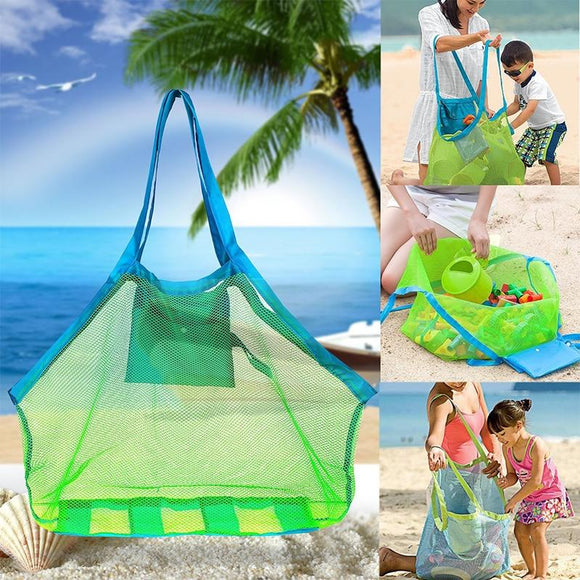 Beach Solid Color High Density Oxford Fabric Mesh Tote Bag
