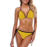 Selective Yellow Crisscross Custom Bikini Swimsuit (Model S01)