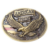American Pride Flag Eagle belt buckle