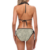 Eagle Taupe Gray Custom Bikini Swimsuit (Model S01)