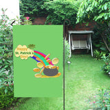 Rainbow Pot Gold Garden Flag 28''x40" (Without Flagpole）