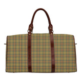 Gold Olive Plaid Waterproof Travel Bag/Small (Model 1639)