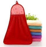 Thick Microfiber Hand Kitchen Towel Hanging Cloth Soft Absorbent