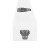 Cod Grey Skull Head Table Runner 14x72 inch