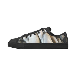 Vignette Sea Shells Aquila Microfiber Leather Men's Shoes (Model 031)