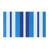 Azure Blue Radiance Stripes Kitchen Towel