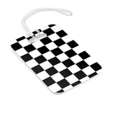 Black White Checkered Bag Tag