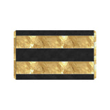 Black Gold Stripes Doormat 30"x18"
