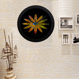 Yellowish Eye Flower Circular Plastic Wall clock