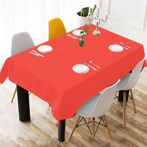 Pomegranate Solid Cotton Linen Tablecloth 52"x 70"