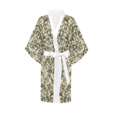 White Linen Babys Breath Kimono Robe