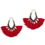 Women Fringe Vintage Boho Ethnic Tassel Drop Dangle Hanging Earrings
