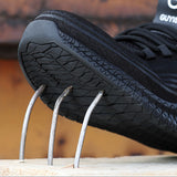 GUYISA Safety Labor Ins Men's Anti-Smashing-Piercing Work Breathable Mesh Hiking Shoes