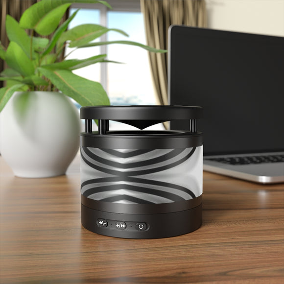 Nobel Squiggly Lines Metal Bluetooth Speaker and Wireless Charging Pad