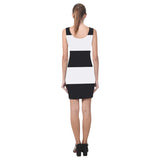 Black White Stripes Medea Vest Dress (Model D06)