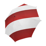 Red White Stripes Semi-Automatic Foldable Umbrella (Model U05)
