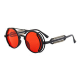 Steampunk Sunglasses UV400 High Quality Color Lenses Round Metal Frame