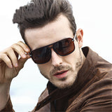 Oversized Men Polarized Mirror Goggles Driving Designer Retro HD Sunglasses