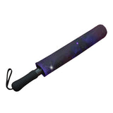 Midnight Blue Purple Galaxy Semi-Automatic Foldable Umbrella (Model U05)