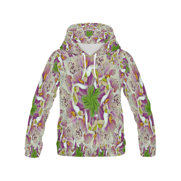 Digitalis Purpurea Flora All Over Print Hoodie for Women (USA Size) (Model H13)