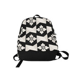 Black White Tiles Fabric Backpack for Adult (Model 1659)