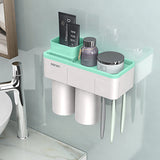 Magnetic Adsorption Wall Mount Cleanser Holder Storage Rack Bathroom Accessories Set