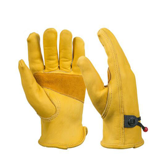 Cowhide Leather Protection Wear Safety Working Welding Warm Gloves