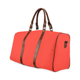 Pomegranate Solid Waterproof Travel Bag/Small (Model 1639)