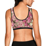 Your Pink Roses Women's All Over Print Sports Bra (Model T52)