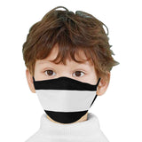 Black White Stripes Mouth Mask