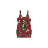 Carmine Roses Medea Vest Dress (Model D06)