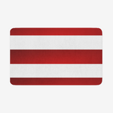 Red White Stripes Microfiber Chevron Non-Slip Soft Kitchen Mat Bath Rug Doormat