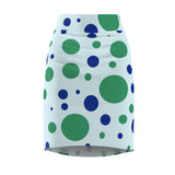 Green Bay Dots Women's Pencil Skirt