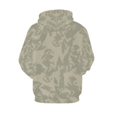 Eagle Taupe Gray All Over Print Hoodie (for Women)