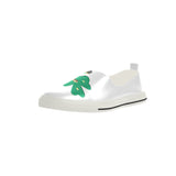 Shamrock Green Clover Apus Slip-on Microfiber Women's Shoes (Model 021)